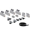 JUEGO COMPLETO ACCESORIOS SV-SINCRO PARA 2 PUERTAS SINCRONIZADAS