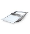 PASAMONEDAS INOX 41 X 31 CON TAPA