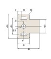 CUÑA 2MM PARA BISAGRAS MAMPARA ASSA ABLOY
