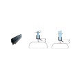 JUNTA  6/8MM VIERTEAGUAS DOBLE ALETA