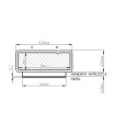 PERFIL MAGNETICO PLANO 2,5MM