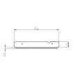 PERFIL MAGNETICO PLANO 1MM