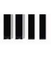 JUEGO DE PERFILES VERTICALES FRAME PARA FIJO ANDODIZADO NEGRO 3M. -4322