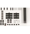 KIT EXTENDO 3 HOJAS TELESCOPICAS-SINCRONIZADAS  CON VIDRIO FIJO
