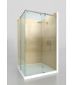 KIT Nº2 MAMPARA CORREDERA STEL-Q ANGULO 90º 1200X800 IZQUIERDAS