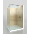 KIT No3 MAMPARA CORREDERA STEL-Q ANGULO 90o 1500X1000 IZQUIERDA