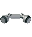 SOPORTE VIDRIO/VIDRIO SWING 2 ARTICULACIONES