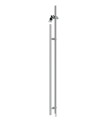 TIRADOR "H" INOX CON CERRADURA