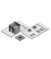 CONECTOR ANGULAR PARA MAMPARAS AQUANT 40