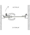 CERR. 10MM MANILLAS Y CONDENA INT. - INTERIOR DERECHA (4363.4IGP) PARA M. GALCE