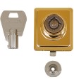 CERRADURA VITRINA RESBALÓN LLAVES IGUALES 6/8 MM (1456.0) - 36X40MM