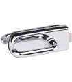 CERRADURA BASTILLE 10/12MM CON RESBALÓN Y DOBLE MANILLA PARA MARCO CON GALCE