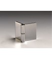 BISAGRA UV ALUMINIO VIDRIO/VIDRIO DERECHA
