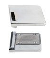 CERRADERO INFERIOR PUERTA DOBLE PARA PEGADO UVA 4/6MM
