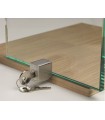 CERRADURA UV MADERA/VIDRIO INOX MATE LL.IGUALES