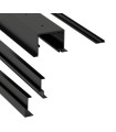 JUEGO DE PERFILES SV-X70/X110 PARA FALSO TECHO + VIDRIO FIJO - L-6000MM