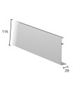 PERF. TAPA PEST.LARGA SV-SINCRO 60/80 -SV-T PROGR. -SV-T PROGR.SINCRO - L-5000MM
