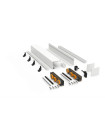 KIT SV-Q110 DOBLE RETENEDOR PLATA MATE 3M. -912/15