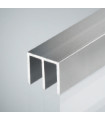 PERFIL GUIA DOBLE V-4MM DURA 5M