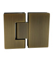 BISAGRA BAÑO DOBLE 180º  8/10MM. BRONCE CEPILLADO
