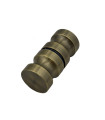 POMO DOBLE 30MM. BRONCE CEPILLADO