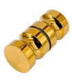 POMO DOBLE 30MM. ORO BRILLO