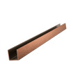 PERFIL U INOX A304 15X15X15 3M COBRE CEPILLADO