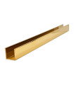 PERFIL U INOX A304 15X15X15 3M ORO BRILLO