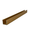 PERFIL U INOX A304 15X15X15 3M ORO MATE