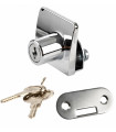 CERRADURA ABATIBLE PUERTA DOBLE S/MUESCA 4/6MM